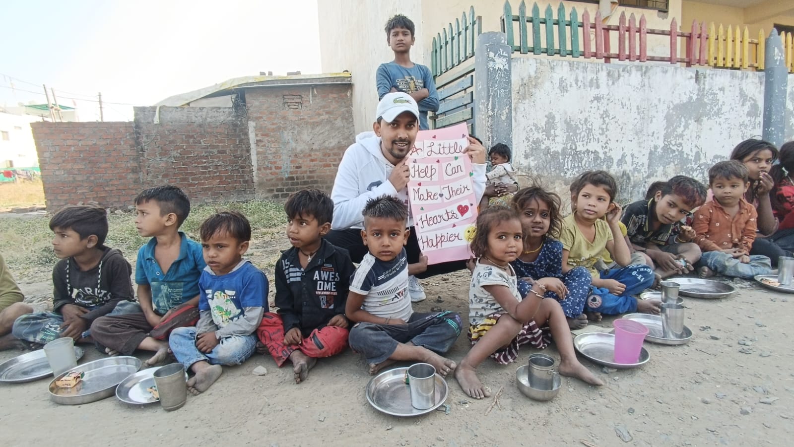 Impact Report Dashboard with analytics and miniature people working around an open book